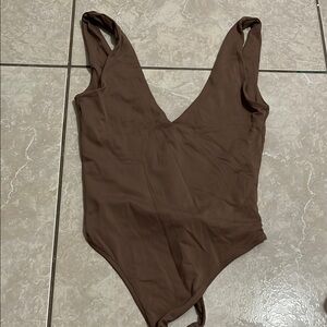 Babaton Brown Bodysuit